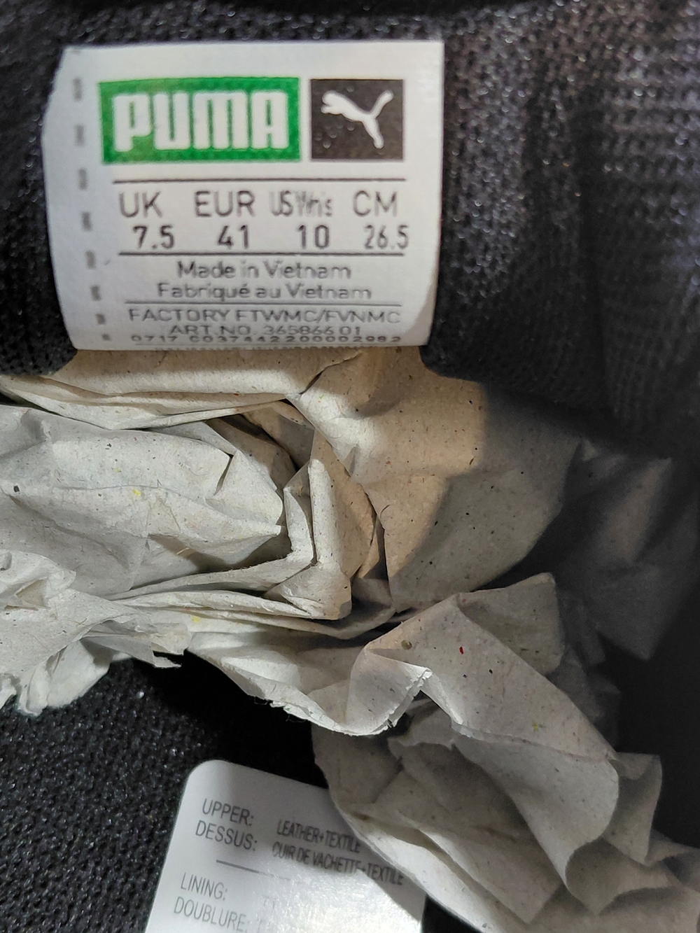 NEW PUMA Womens Suede Platform Crushed Gem Black Sneakers with Glitter Toe W10 - Picture 9 of 13